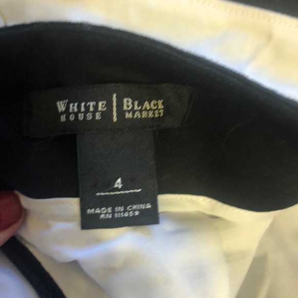 WHITE HOUSE/BLACK MARKET color block skirt - Picture 5 of 5